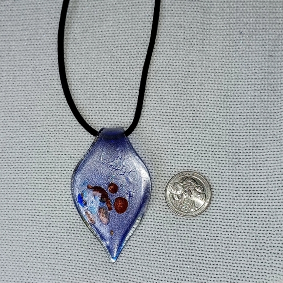 Authentic One a Kind Murano Glass Pendant Necklace - Picture 8 of 11